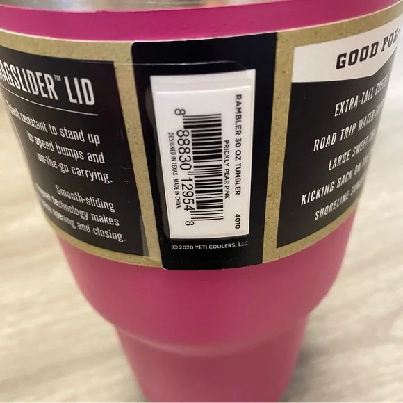 NWT YETI 30 Oz Rambler PRICKLY PEAR PINK - Picture 8 of 9